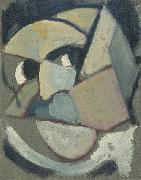 Theo van Doesburg Abstract portrait. oil painting on canvas